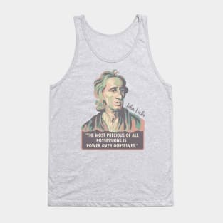 John Locke Portrait and Quote Tank Top